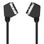 HAMA SCART vads Classic Line 1.25 m, melns — audio/video savienojuma vads