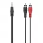 Hama 00305031 audio kabelis 1,5 m 3,5 mm RCA melns