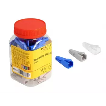 DeLOCK Sprieguma samazinājums RJ45 spraudnim nogriežams komplekts 50 gabali krāsains
