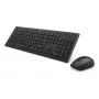 Hama Cortino tastatūra, pele iekļauta, mājai/birojam, RF bezvadu, QWERTY, ukraiņu, melna