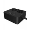 ICY BOX IB-MPS2220B-CH strāvas pagarinātājs 1,9 m 2 maiņstrāvas kontaktligzdas Iekštelpām Melns