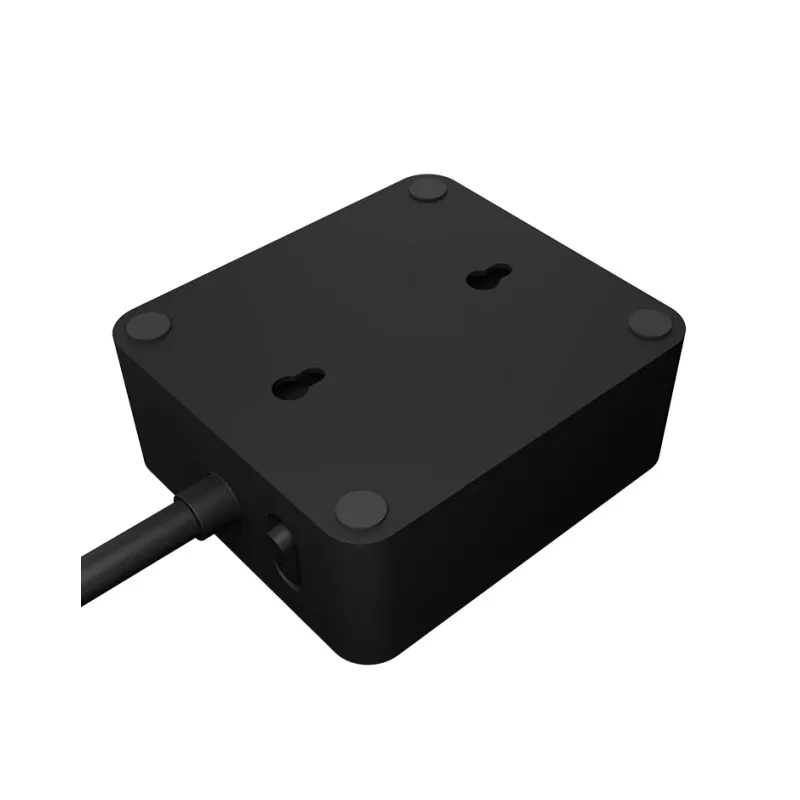 ICY BOX IB-MPS2220B-CH strāvas pagarinātājs 1,9 m 2 maiņstrāvas kontaktligzdas Iekštelpām Melns