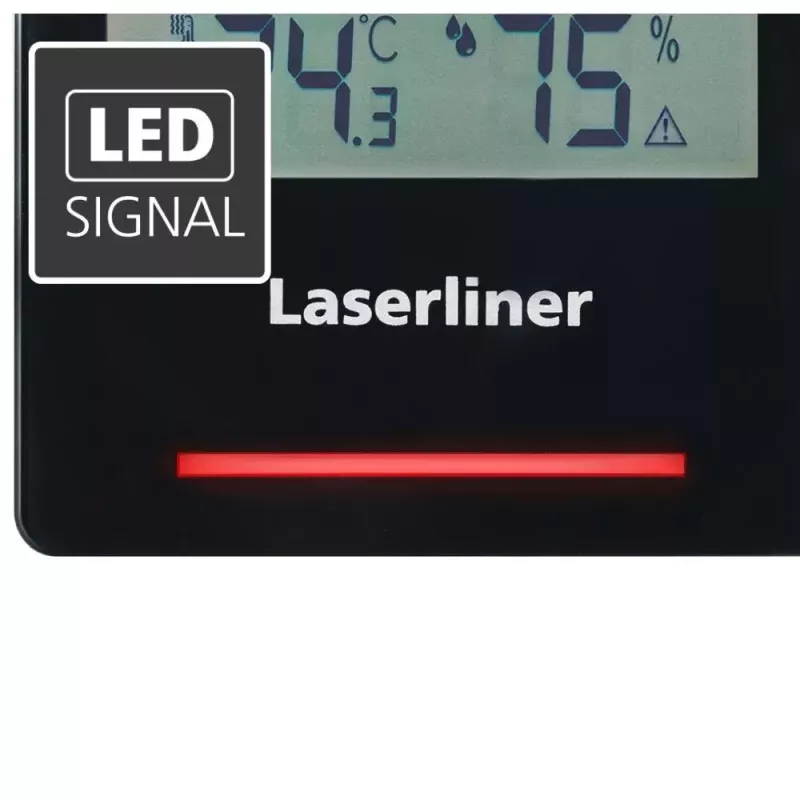 Elektroniskais higrometrs Laserliner AirCheck Clima Melns Digitāls 1 gab.