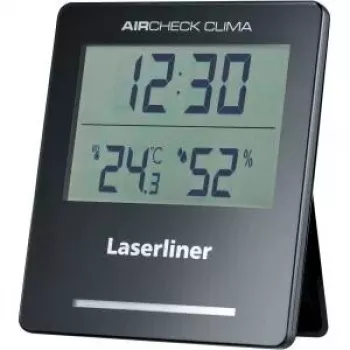 Elektroniskais higrometrs Laserliner AirCheck Clima Melns Digitāls 1 gab.