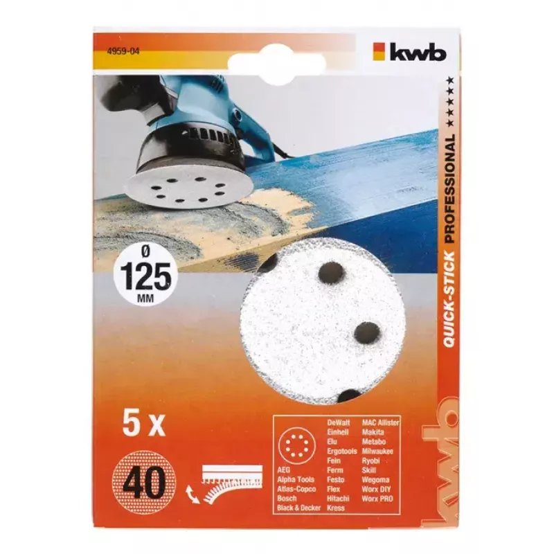 Slīpēšanas diski KWB 495904 5 gab.