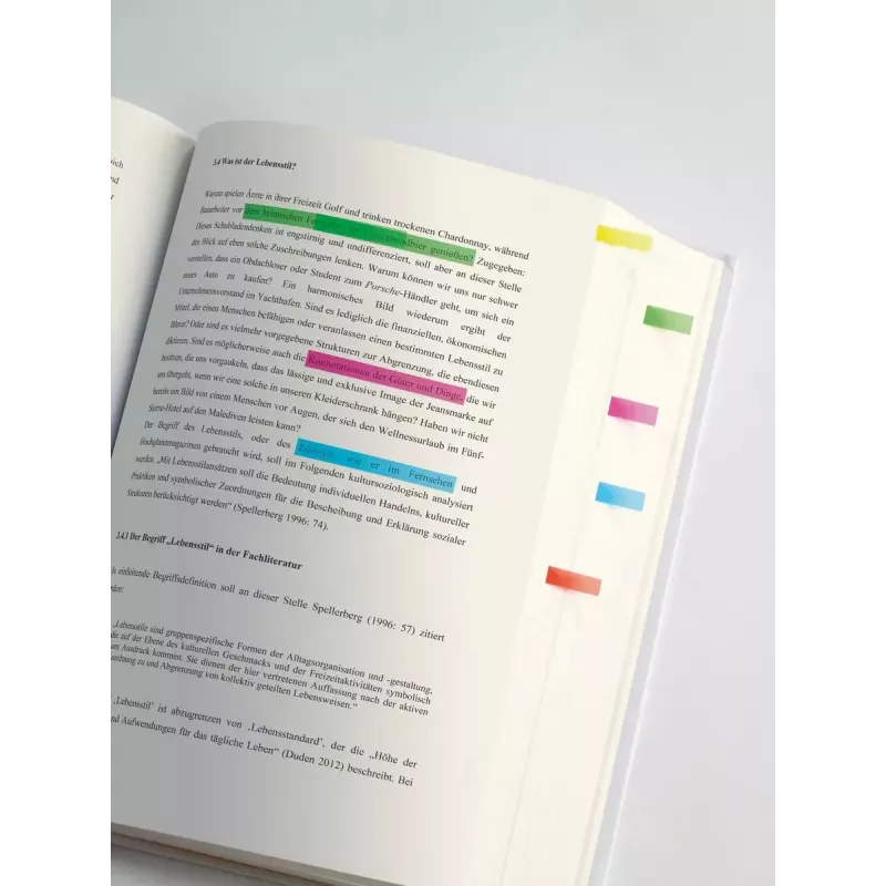 Grāmatzīme Sigel HN616 Elastīga Zila Zaļa Oranža Dzeltena 280 gab.