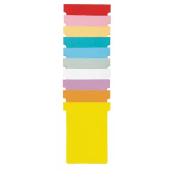 Nobo T-Cards Size 4 dzeltena (100), T-Card, dzeltena, Standart, 100 gab., 123 mm, 20 mm
