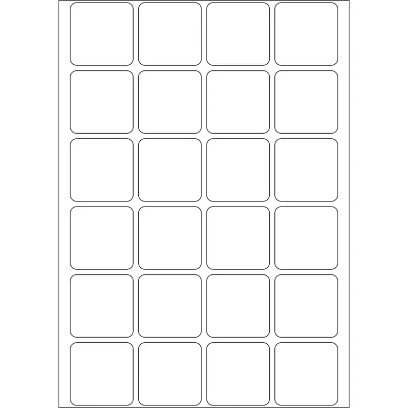 Daudzfunkciju uzlīmes HERMA 24x24 mm balts papīrs matēts 768 gab.