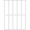Universālas etiķetes HERMA 20x75 mm balts papīrs matēts ar roku uzrakstāms