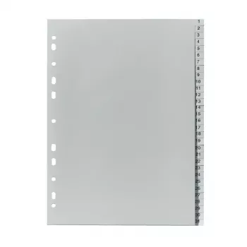Tabulatora indekss Herlitz 10843712 pelēks
