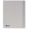 Rexel PP sadalītāji, pelēki, ciparu, Pelēks, A4, 225 mm, 300 mm, 7 mm, 1 gab.