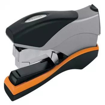 Rexel skavotājs manuālais Optima 40 Low Force sudraba/melns, 40 lapas, melna, oranža, sudraba, metāls, 7 cm, 600 g, 40 x 190 x 80 mm