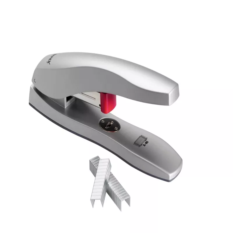 Rexel Odyssey lieljaudas skavotājs sudraba krāsā, 60 lapas, Sudraba, 6.5 cm, Augšējā, Paralēlā, 540 g