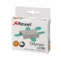 Rexel skavu komplekts Odyssey, 2500 gab., skavu komplekts, 2500 skavas, tērauds, sudraba krāsa, 60 loksnes, 130 g