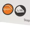 Rexel skavu komplekts Odyssey, 2500 gab., skavu komplekts, 2500 skavas, tērauds, sudraba krāsa, 60 loksnes, 130 g