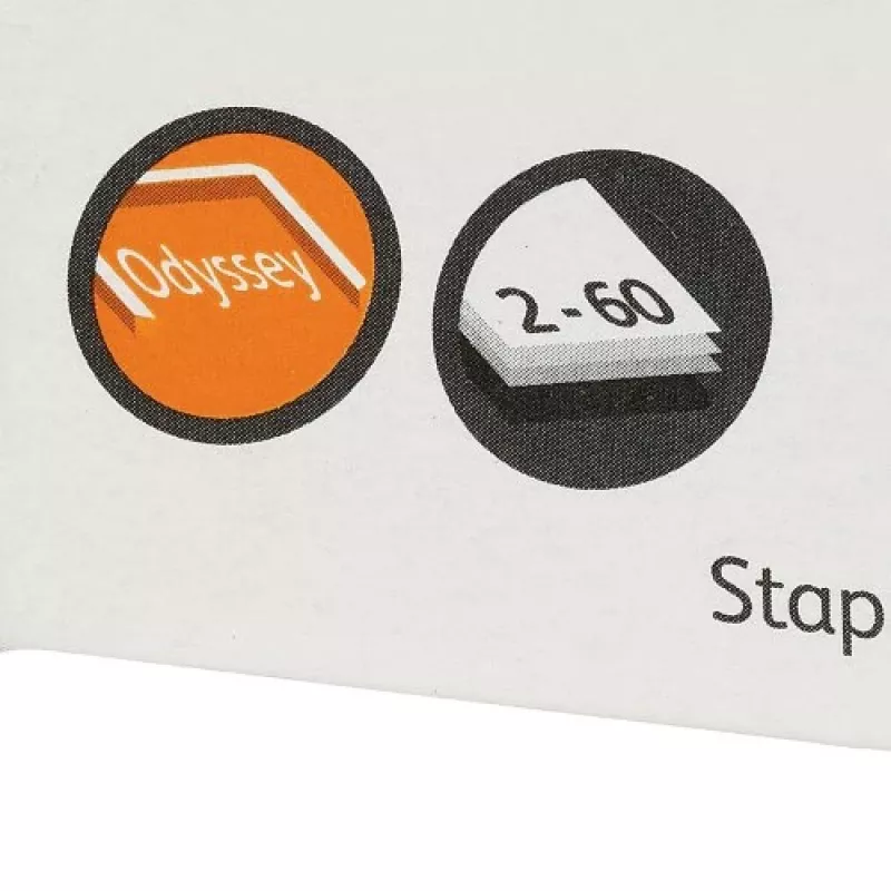 Rexel skavu komplekts Odyssey, 2500 gab., skavu komplekts, 2500 skavas, tērauds, sudraba krāsa, 60 loksnes, 130 g