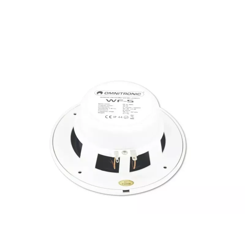 Divvirzienu skaļrunis Omnitronic 80710864 balts vadu savienojums 25 W