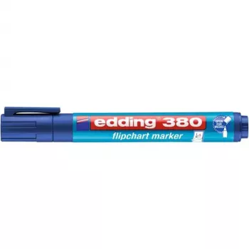 Marker Edding 4-380 — apaļais uzgalis, zila tinte, viens gabals, 16,6 g
