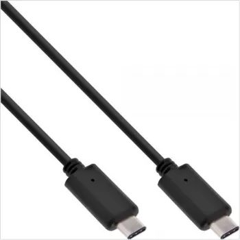 InLine USB 3.1 Tip C, 2m USB kabelis USB 3.2 Gen 2 (3.1 Gen 2) USB C Melns