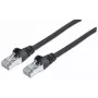Intellinet tīkla ielāpu vads, Cat7 vads/Cat6A spraudņi, 0,25 m, melns, varš, S/FTP, LSOH / LSZH, PVC, RJ45, zeltīti kontakti, bez aizķeršanās, apvalkots, mūža garantija