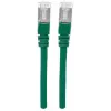 Intellinet tīkls komutācijas kabelis, Cat7 kabelis/Cat6A Plugs, 0.25m, zaļa, Copper, S/FTP, LSOH / LSZH, PVC, RJ45, Gold Plated Contacts, Snagless, Booted, Lifetime Warranty