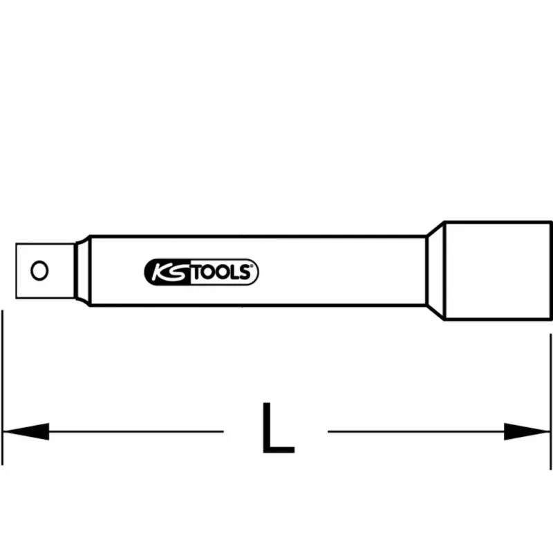 Socket KS Tools 911.1040 400mm hroma-vanādija tērauds