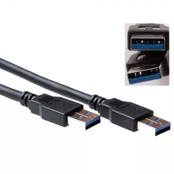 USB kabelis ACT USB 3.0 A vīr. – USB A vīr. 0,50 m