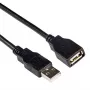 USB 2.0 A vīriešu - USB A sieviešu melns 3,00 m ACT SB0036