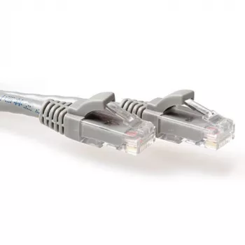 ACT pelēks 4 metru U/UTP CAT6 savienotājvads ar nesaaķējamiem RJ45 savienotājiem