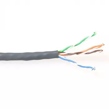 CAT5E U/UTP PVC Solid kabelis ACT ES100H 100m pelēka