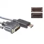ACT pārveidotāja kabelis DisplayPort vīrišķais uz DVI vīrišķais 3,00 m