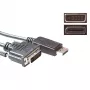 ACT pārveidotāja kabelis DisplayPort vīrišķais uz DVI vīrišķais 5,00 m