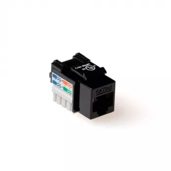 ACT CAT6A Keystone Jack neekranēts punch-down balts