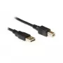Ewent EC2402 USB kabelis USB 2.0 1.8 m USB A USB B Melns