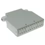ACT DIN sliedes optiskās šķiedras termināļa kaste, neuzpildīta, 12 porti, šķiedra, ziloņkaula, 130 mm, 130 mm, 45,3 mm, kaste