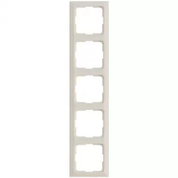 Legrand rāmis 5-vietīgs modulārajiem slēdžiem un rozetēm, modelis 776005, krāsa mandelweiß