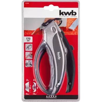Utility Knife KWB 013400 Melns Razor Blade 170mm Length 6cm Blade