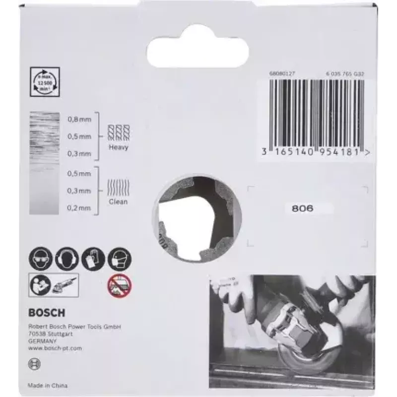 Bosch 2 608 620 732 leņķa slīpmašīnas piederums Stiepļu ritenis
