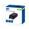 ACT Gigabit PoE+ (30W) injektors, Gigabit Ethernet, 10,100,1000 Mbit/s, IEEE 802.3, IEEE 802.3ab, IEEE 802.3af, IEEE 802.3at, IEEE 802.3u, melns, 30 V, 100–240 V