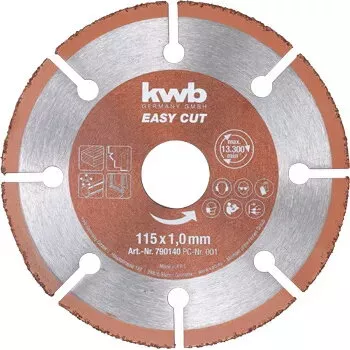 Griešanas disks KWB EASY CUT karbīda universāls 11.5 cm