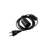 Strāvas kabelis Eurolite 51100666 Melns 1.7 m H05VV-F 230 V