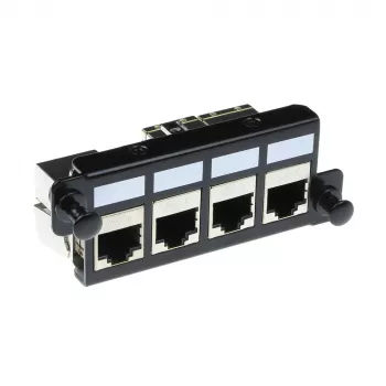 ACT Adapterplate for 4 x keystone FTP, Adapteris, Melns, 1 gab.