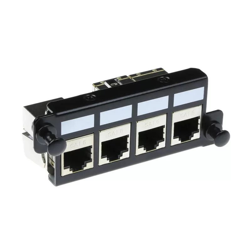 ACT Adapterplate for 4 x keystone FTP, Adapteris, Melns, 1 gab.