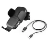 Hama FC10 Motion Smartphone Melns, Metallic Cigar lighter Wireless charging Fast charging Auto