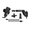 Hama FC10 Motion Smartphone Melns, Metallic Cigar lighter Wireless charging Fast charging Auto