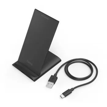 Hama QI-FC10S Smartphone Melns USB Wireless charging Fast charging Indoor