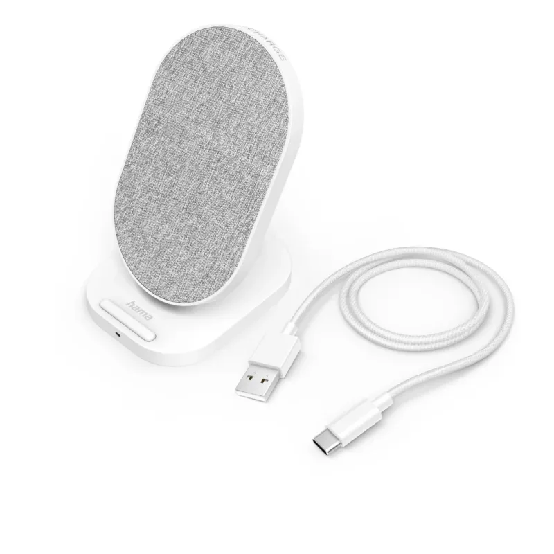 Hama QI-FC10S-Fab Smartphone balta USB Wireless charging Fast charging Indoor