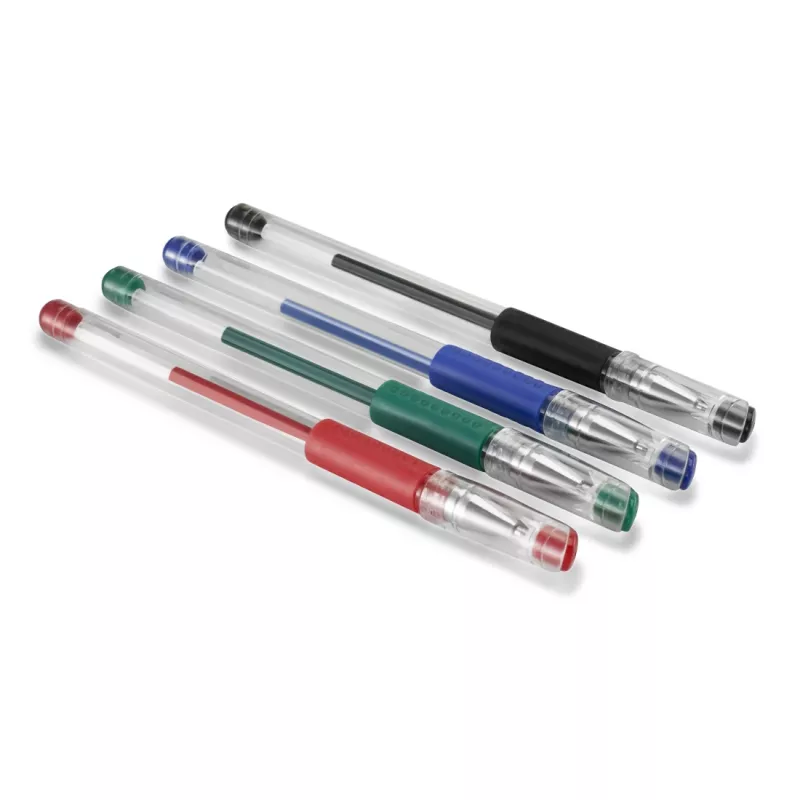 Hama Basic Capped gel pen Melns, Blue, zaļa, Red 4 gab.