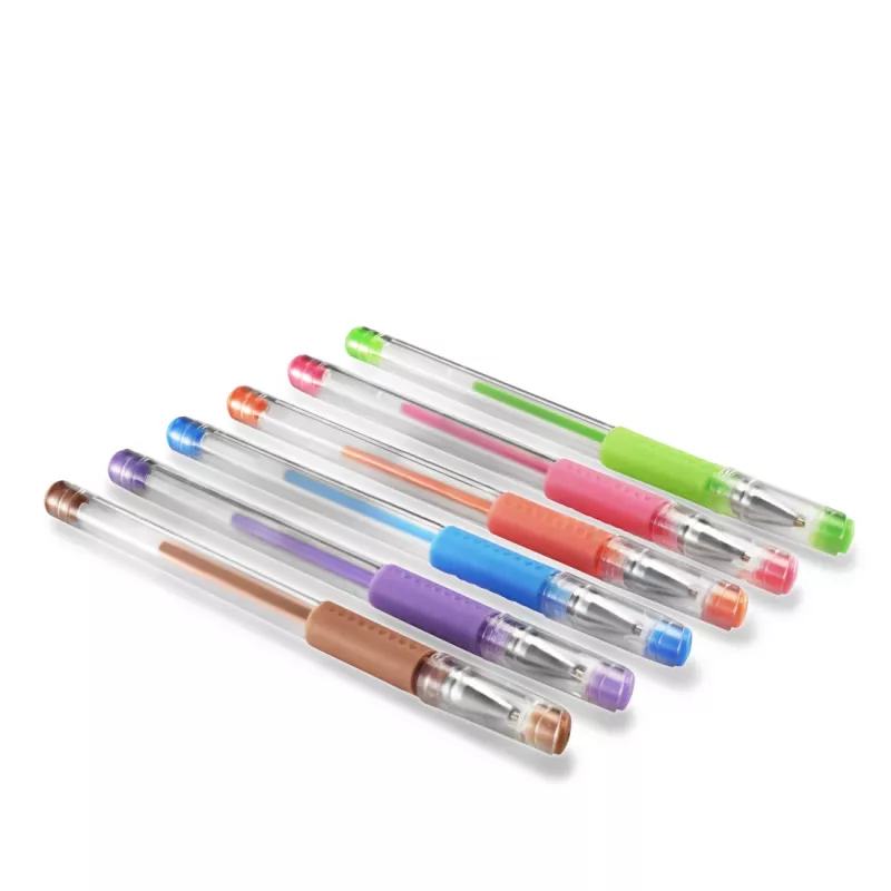 Hama Pastel Capped gēla pildspalva Zila, Brūna, Zaļa, Oranža, Rozā, Violeta 6 gab.