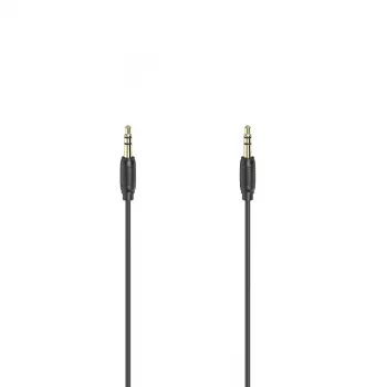 Audio kabelis Hama 00205264 5m 3,5 mm vīrišķais-vīrišķais melns